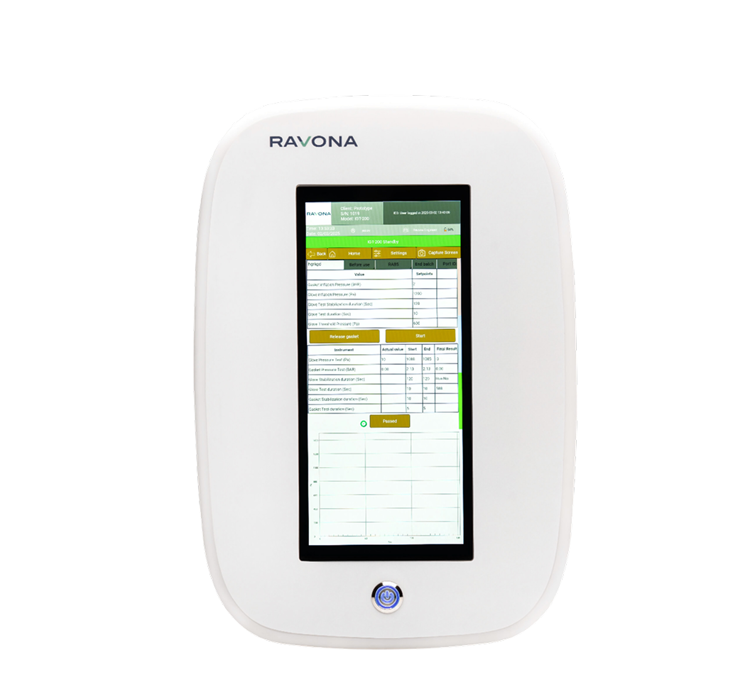 Ravona Pharma's custom-built Glove Leak Tester